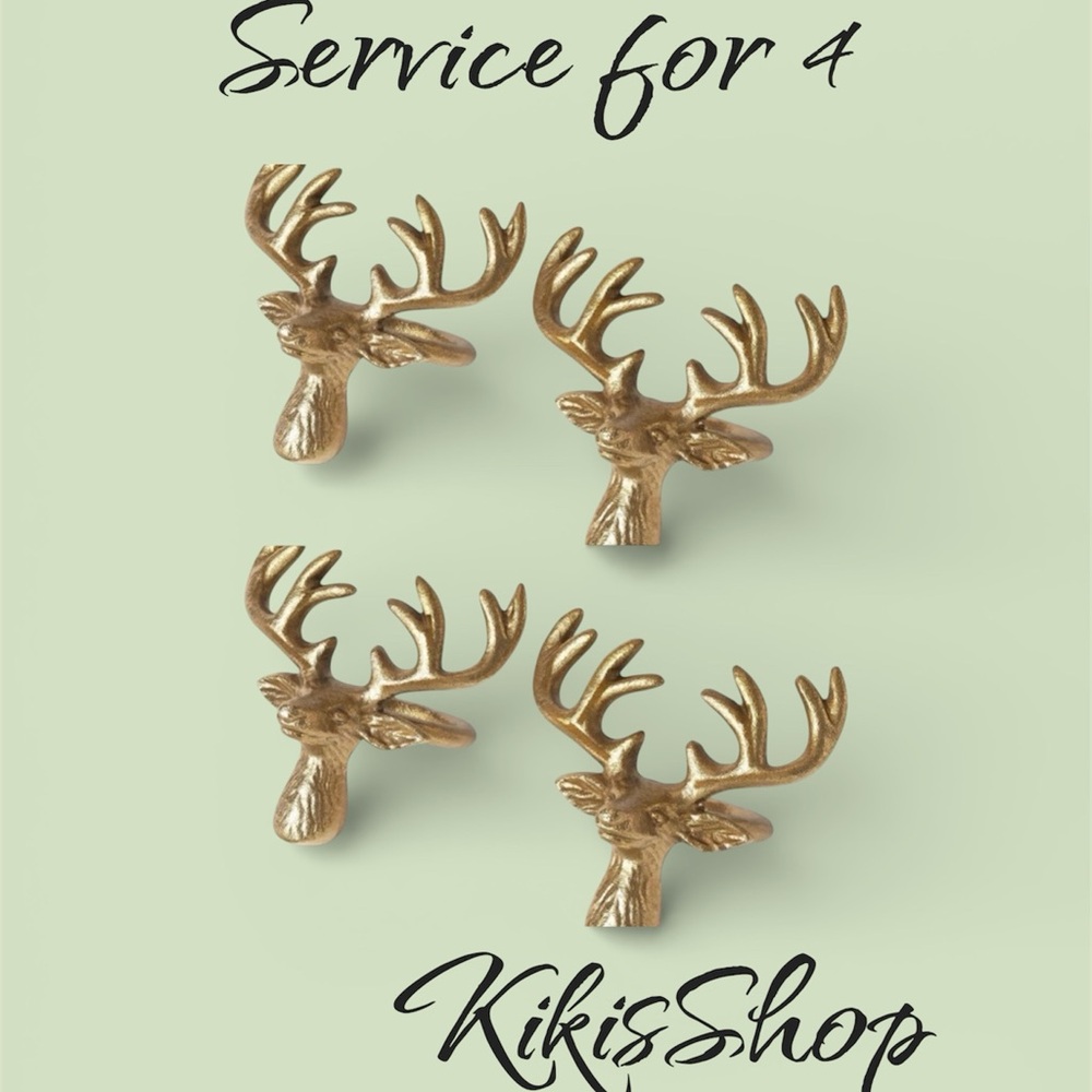 4pk Deer Napkin Rings - Threshold™